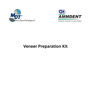 MDT Veneer Preparation Kit